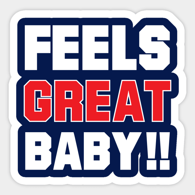 feels great baby Sticker by Amrshop87